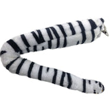 Zebra Clip-On Horse Tail Halloween Costume Accessory for Cosplay - Front View