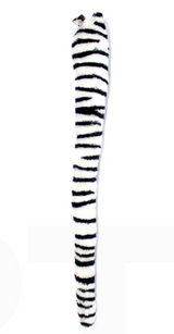 Zebra Clip-On Horse Tail Halloween Costume Accessory for Cosplay - Side View