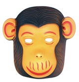 Wild Monkey Head Mask for Halloween and Costume Parties - Fun for All Ages - Front View