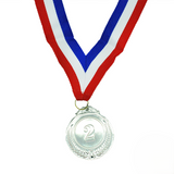 Set of 3 Gold Silver Bronze Medals Sports Day Awards School Events Olympics Parties - 45-Degree Angle