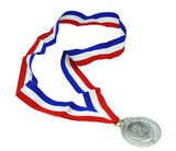 Set of 3 Gold Silver Bronze Medals Sports Day Awards School Events Olympics Parties - Low Angle