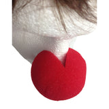 Fun and Silly Red Clown Nose for Halloween Costume Dress Up - Soft Spongy Sponge Circus Accessory - Rear View