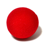 Soft CLOWN NOSE Costume Circus Halloween Spongy Fancy Fun Silly in Red - Top-Down View