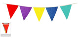 9m BUNTING FLAG Colourful Triangle Party Banner Birthday Wedding Flags Outdoor - Front View