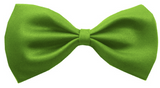 Mens BOW TIE Wedding Tuxedo  Formal Bestman Necktie Classic Plain Party - Green - Front View
