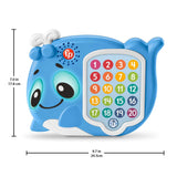 Fisher-Price Linkimals 1-20 Count & Quiz Whale Learning Toy - Top-Down View