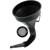 1x Car Auto Motorcycle Plastic Flexible Spout Gas Oil Water Fuel Funnel Tool Kit - Front View