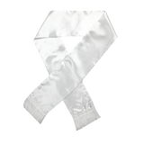 Men's 1920s Retro Gangster White Silk Scarf with Tassels for Costume Parties - Side View