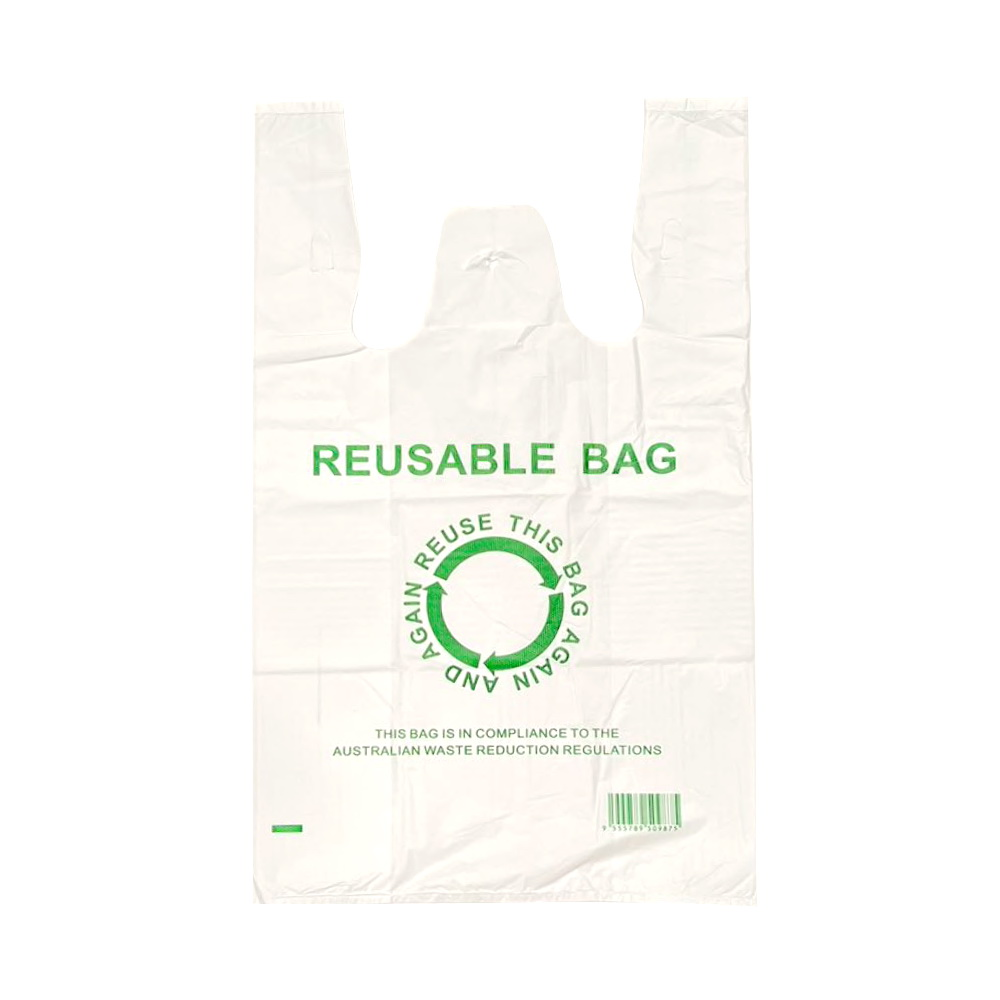 245pcs Jumbo 45?74cm Eco Reusable Plastic Singlet Shopping Grocery Bags Big