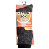 1 Pair Mens THERMAL HEATED SOCKS Warm Winter Comfort Mens Work Sox Ski BULK - Front View