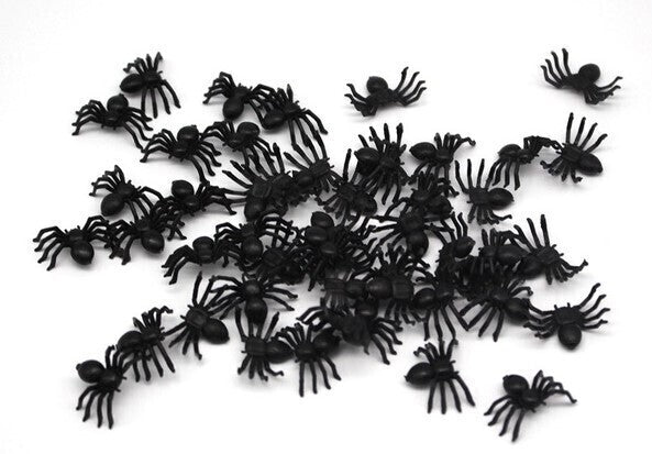 Halloween Mini Black Spider Prank - Tiny Scary Gag Toy for Frightful Fun