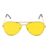 Green and Yellow Gold Aviator Party Glasses – Fun Novelty Set Australia Day - Side View