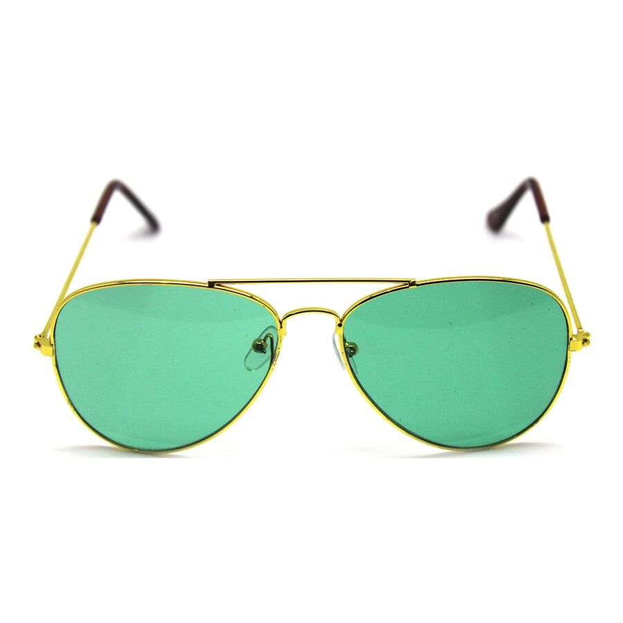 Green and Yellow Gold Aviator Party Glasses ??Fun Novelty Set Australia Day