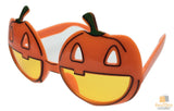PUMPKIN Sunglasses Halloween Party Costume Funny Fancy Dress Up Sun Glasses - Top-Down View