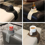 Couch Coaster The Ultimate Drink Holder for Your Sofa Lounger Couch - Mocha Brown - 45-Degree Angle