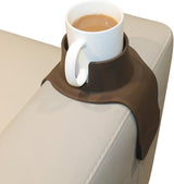 Couch Coaster The Ultimate Drink Holder for Your Sofa Lounger Couch - Mocha Brown - Low Angle
