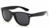 1 Pairs Classic GLASSES Tinted Lens Black Frame Retro Nerd Costume Party - Front View
