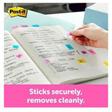 Post-it Flags Value Pack 50/Dispenser 4 Dispensers/Pack 1 in Wide Highlighter - Top-Down View