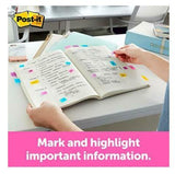 Post-it Flags Value Pack 50/Dispenser 4 Dispensers/Pack 1 in Wide Highlighter - Rear View