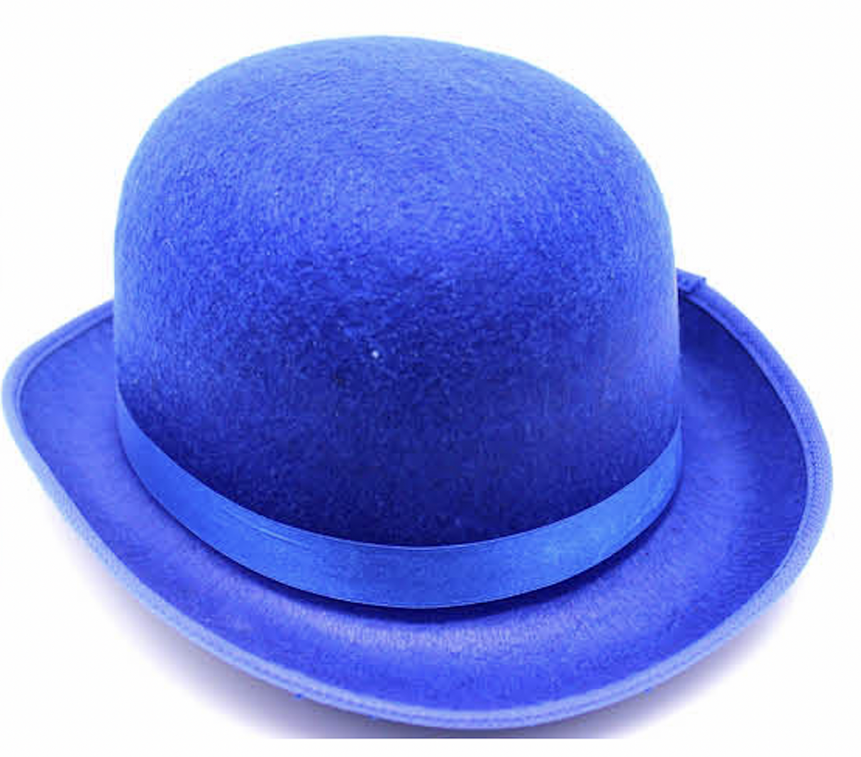 Vintage Blue Bowler Hat for Parties, Costumes, and Halloween Celebrations