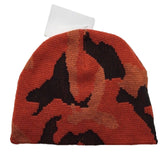 CAMO BEANIE Hat Winter Ski Army Military Camouflage Hunter Hunting Cap Warm - Orange Camouflage (Camo) - Low Angle