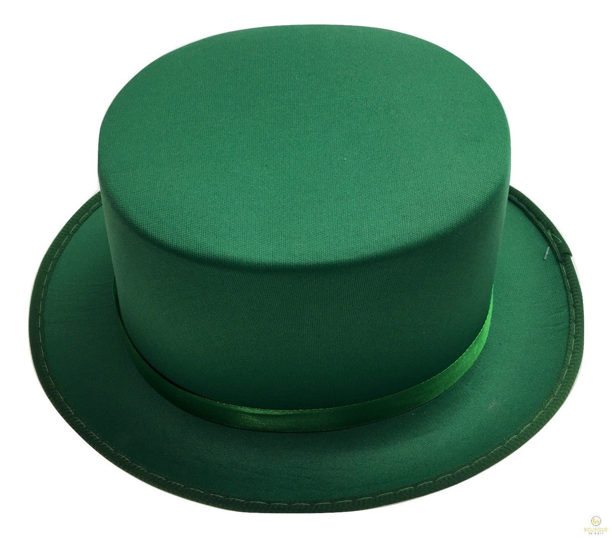 Satin Green Top Hat - Fancy Dress Trilby Fedora for Costume Parties, One Size Fits Most