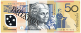 Pretend Play Australian Dollar Note Pad - 50 Sheet Kids' Souvenir Currency - Front View