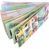 Assorted Dollar Australian Souvenir Note Pad Fake AUD Money - 1 Pack of 50 Sheets - Front View