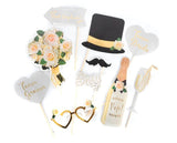 10x Bride To Be Photo Booth Props Hens Bridal Party Bachelorette Selfie - Front View
