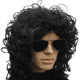 Funky Curly Long Wig for 70s and 80s Punk Costume Parties - Side View