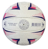Laura Geitz Match Gripper Netball Hand Sewn Waterproof Official Size 4 - Top-Down View