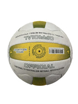 Kim Green Match Gripper Netball Hand Sewn Waterproof Net Ball Official Size 4 - Side View