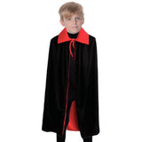 Children's Deluxe Red and Black Witch Cape Costume for Ages 6-9