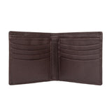 Dents RFID Pebble Grain Bifold Slim Leather Wallet - Chocolate - Side View