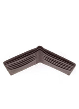 Dents RFID Pebble Grain Bifold Slim Leather Wallet - Chocolate - 45-Degree Angle