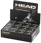 HEAD Tournament Squash Ball Advanced Training Competition Bulk Dozen - 12 Balls - Front View