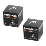 HEAD Tournament Squash Ball Advanced Training Competition - 2 Balls - Front View