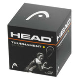 HEAD Tournament Squash Ball Advanced Training Competition - 3 Balls - Top-Down View