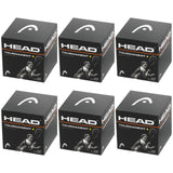 HEAD Tournament Squash Ball Advanced Training Competition Bulk - 6 Balls - Front View