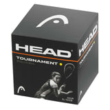 HEAD Tournament Squash Ball Advanced Training Competition Bulk - 6 Balls - Top-Down View
