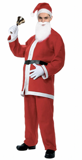 ADULT SANTA CLAUS COSTUME Suit Father Xmas Party Outfit Father Christmas - Front View