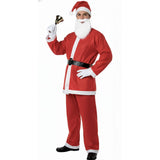 ADULT SANTA CLAUS COSTUME Suit Father Xmas Party Outfit Father Christmas - Front View