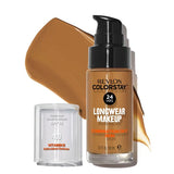 2x Revlon ColorStay Makeup for Combination Oily Skin SPF 15 - Caramel 400 - 30 ml - Top-Down View
