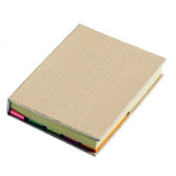 50x Post It Notebook Journal Sketchbook Pad Notepad Note Book - Beige - Side View