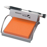 Aluminium Memo & Pen Holder Note Pad Holder Organizer Organiser Stationary - Side View