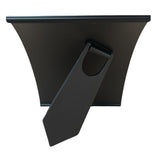 3x Curve Picture Photo Frame Curved Aluminium Portrait 10cm x 15cm (4x6) - Black - Side View