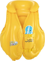 Inflatable Vest For Learning to Swim Buoyancy Float Swim Pool 51 cm x 46 cm - Front View