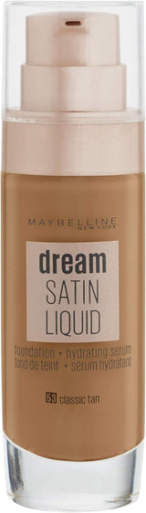 Maybelline Dream Satin Liquid Foundation with Hydrating Serum - Classic Tan 53 - Front View