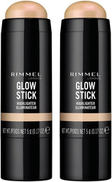 2x Rimmel 5g Glow Stick Highlighter - 002 Bold - Front View