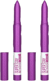 2x Maybelline New York Superstay Ink Longwear Crayon Lipstick - Throw a Party 170 - Front View